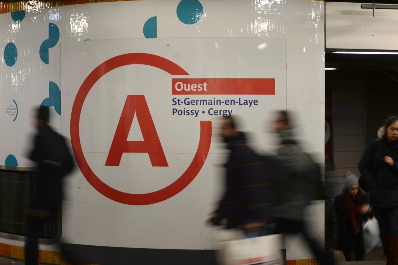 Dans les couloirs du RER A, le 29 janvier 2015 (image d'illustration)