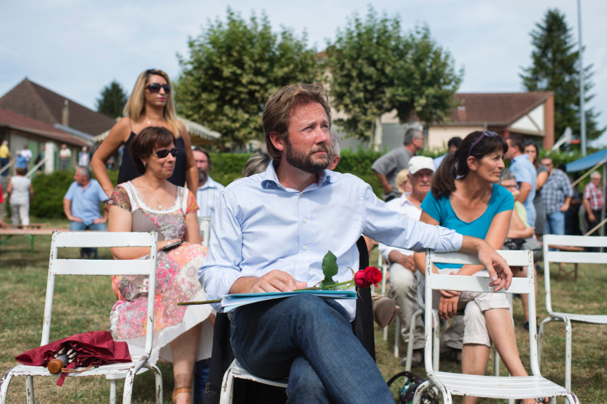 Boris Vallaud, le 27 août 2017 à Frangy-en-Bresse