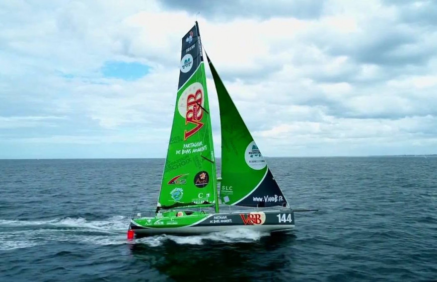 Le monocoque V anb B en lice pour la Transat Jacques Vabre
