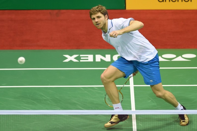 Brice Leverdez de l'équipe de France de Badminton