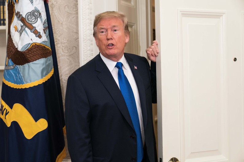 Le président des États-Unis Donald Trump à la Maison Blanche, le 2 novembre 2017