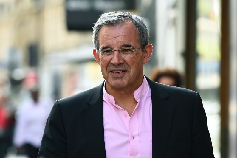 Thierry Mariani, membre du parti de droite Les Républicains (LR), arrive à une réunion du comité exécutif de LR le 11 juillet 2017.