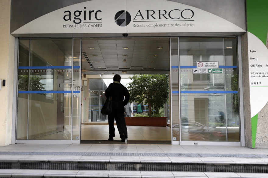 Le siège social des organismes de retraite complémentaire Agirc et Arrco, à Paris le 16 octobre 2012
