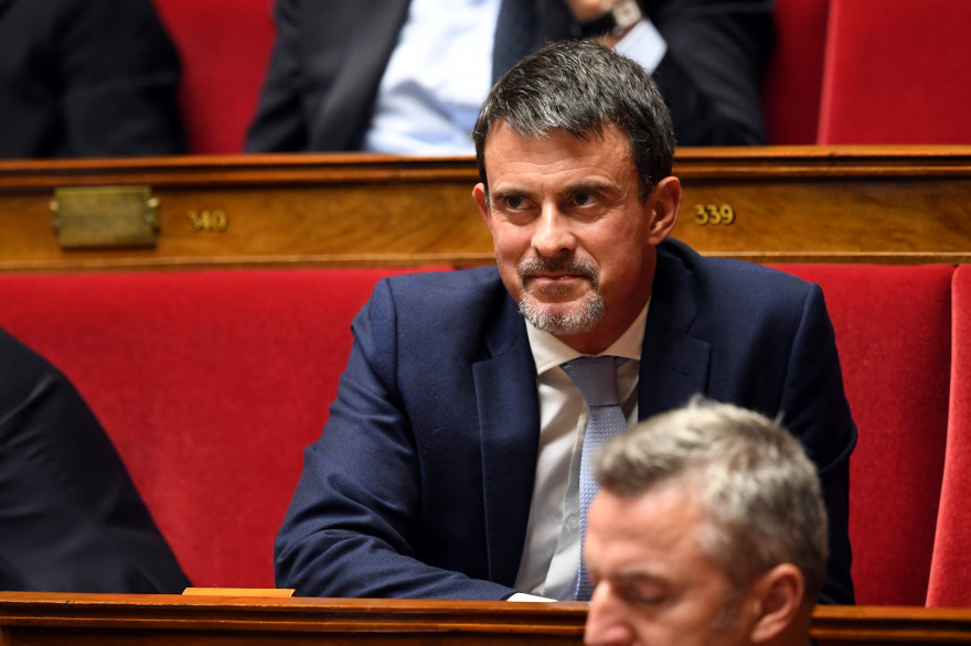 Manuel Valls à l'Assemblée nationale, le 4 octobre 2017