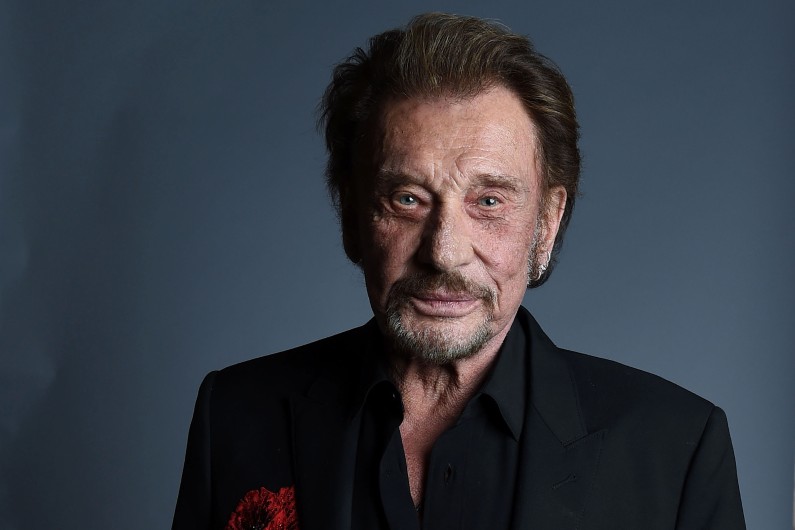 Johnny Hallyday à la soirée d'ouverture du 20e Festival du film français de Colcoa, le 19 avril 2016 en Californie.