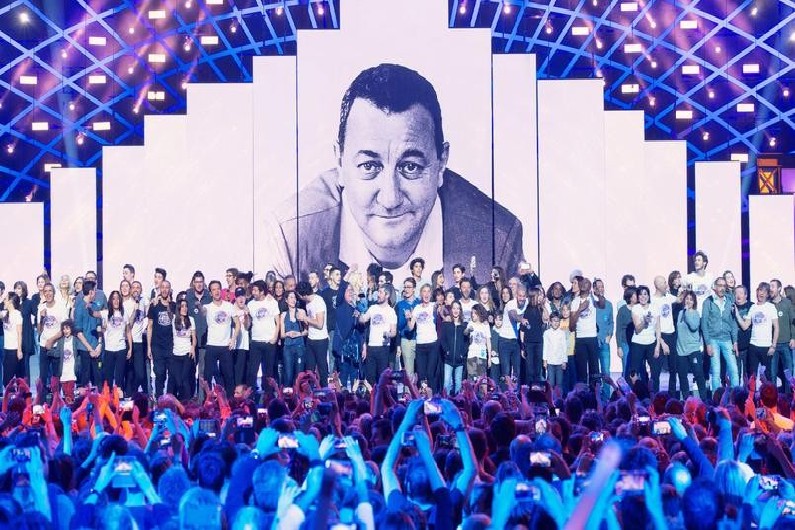 La troupe des Enfoirés en 2017