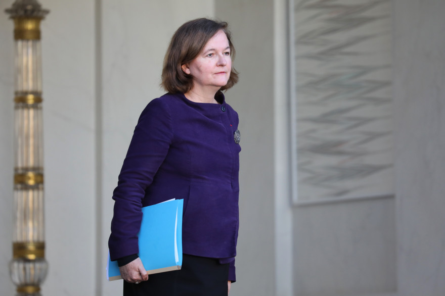 Nathalie Loiseau devant l'Élysée, le 22 novembre 2017