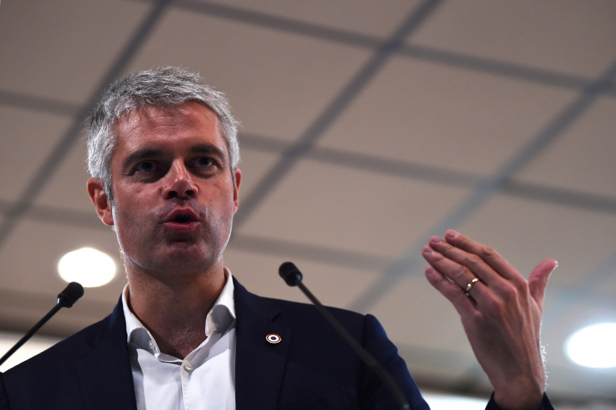 Laurent Wauquiez lors d'un meeting à Marseille le 27 novembre 2017