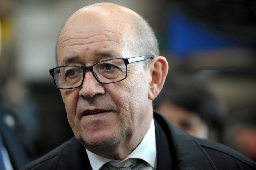 Le ministre de l'Europe et des Affaires étrangères Jean-Yves Le Drian