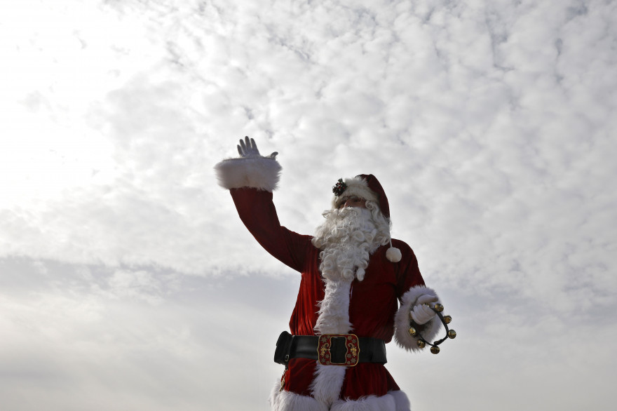 Un Père Noël à Jérusalem, le 21 décembre 2017