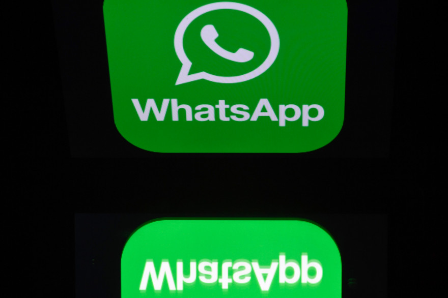 Le logo du service de messagerie mobile WhatsApp.