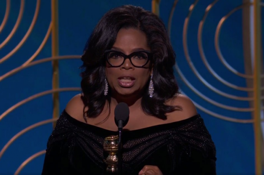 Oprah Winfrey lors de la 75ème cérémonie des Golden Globes