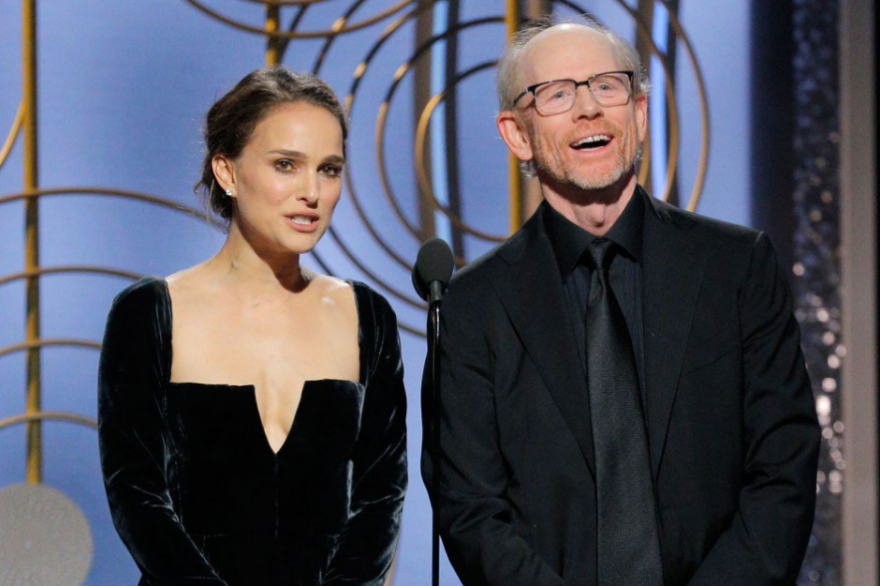 Natalie Portman et Ron Howard aux golden Globes 2018