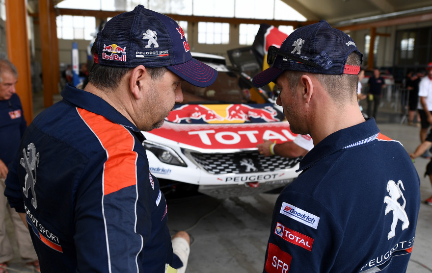 Daniel Elena et Sébastien Loeb le 5 janvier 2018