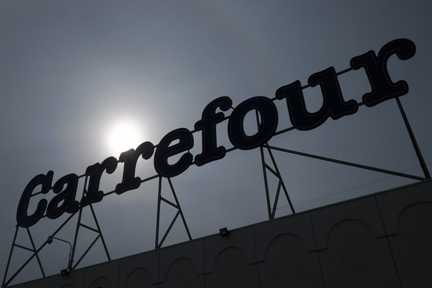 Une enseigne Carrefour à Marseille, le 23 janvier 2018