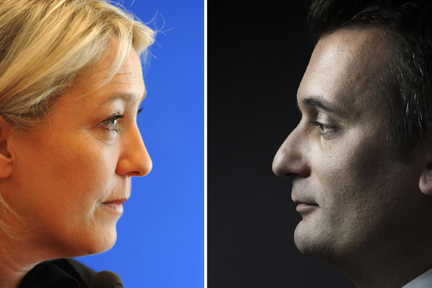 Marine Le Pen et Florian Philippot.