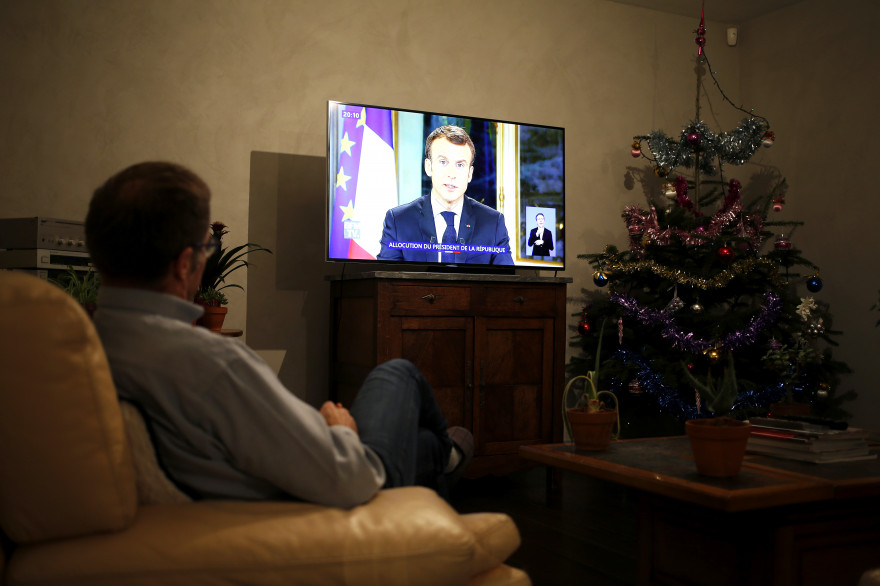 Le discours du président Macron en décembre 2019