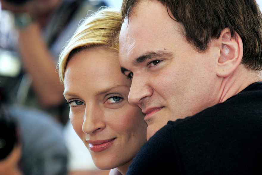 Uma Thurman et Quentin Tarantino au Festival de Cannes, en mai 2004