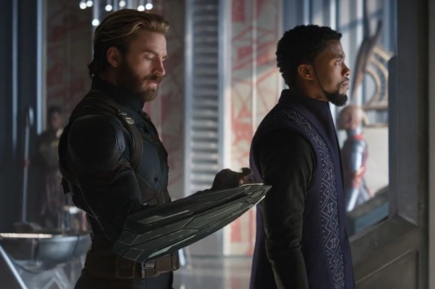 Captain America et Black Panther dans "Avengers : Infinity War"
