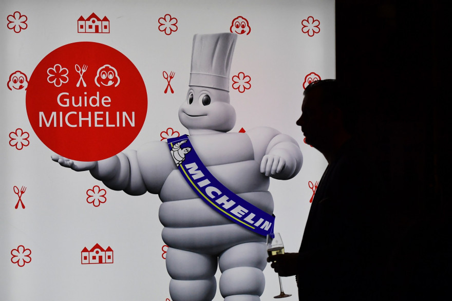 Présentation du guide Michelin en 2016 (illustration)
