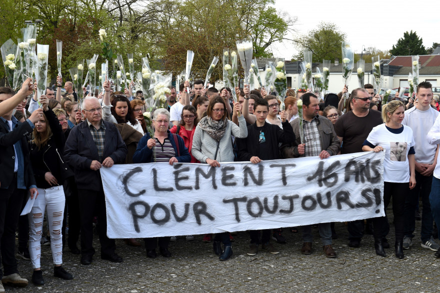 Le cortège de la marche blanche qui avait rendu hommage à Clément.