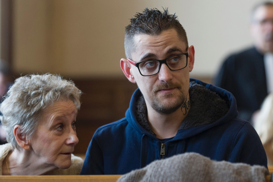 Nicolas Chafoulais, père de Fiona, au palais de Justice du Puy-en-Velay, le 5 février 2018