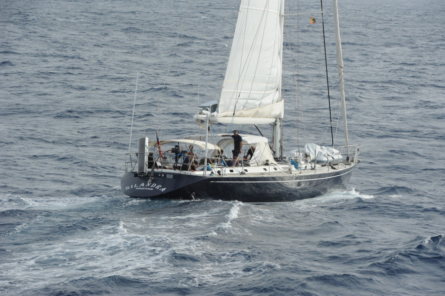 Un voilier en mer (illustration)