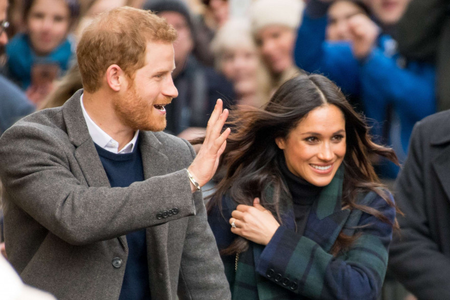 Le prince Harry et Meghan Markle le 13 février 2018 à Édimbourg