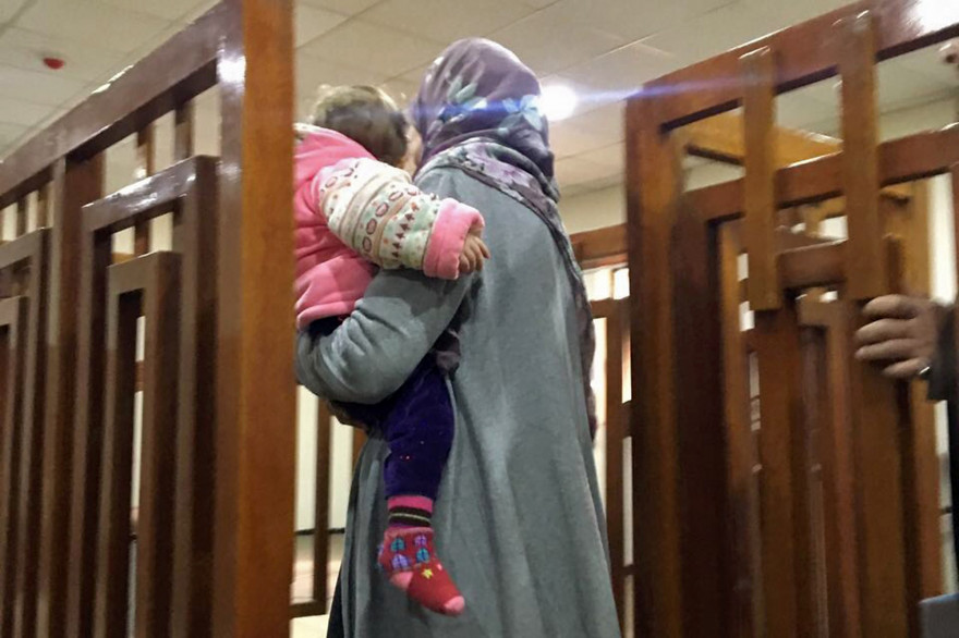 Mélina Boughedir, lors de son procès en Irak