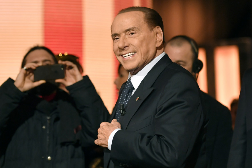 Silvio Berlusconi, l'ancien premier ministre italien, à Rome en janvier 2018