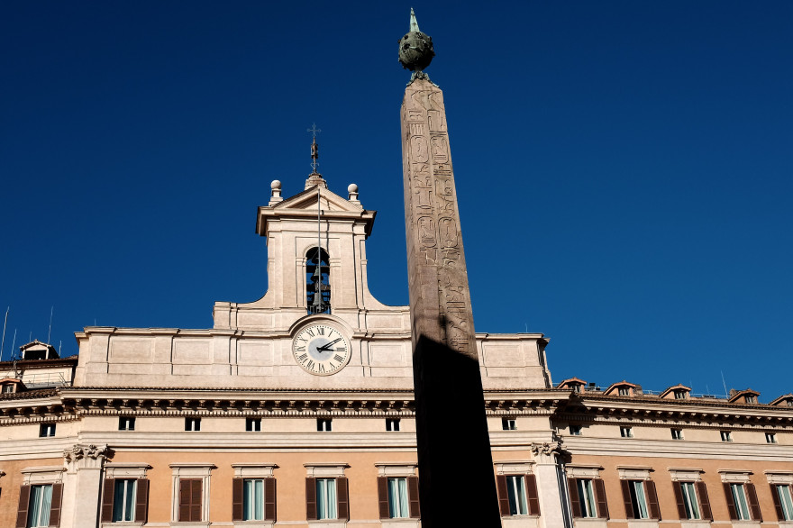 Le Palais Montecitorio abrite le Parlement italien
