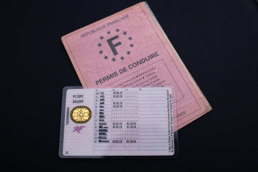 Un permis de conduire français (illustration)