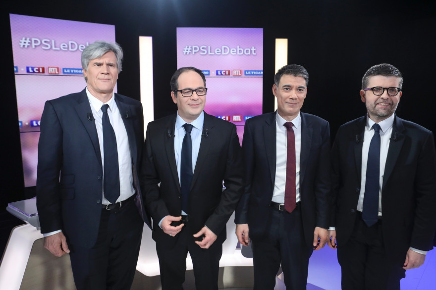 Luc Carvounas, Olivier Faure, Stéphane Le Foll et Emmanuel Maurel se disputent la tête du PS
