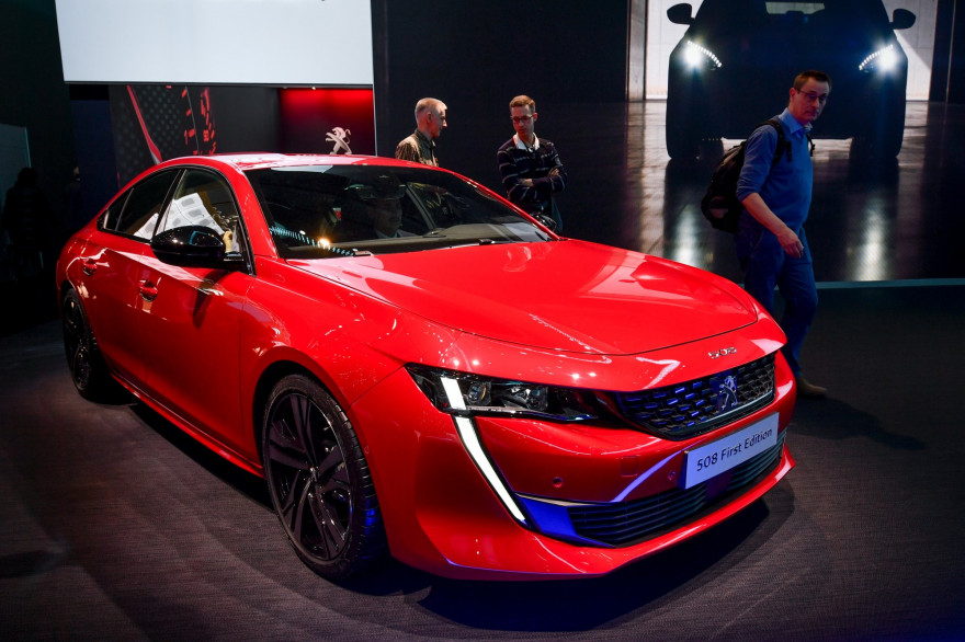 Le nouveau Peugeot 508 présenté au Salon de Genève, le 6 mars 2018