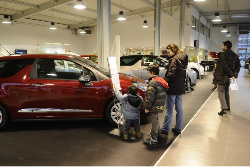 Un concessionnaire automobile à Vélizy (illustration)