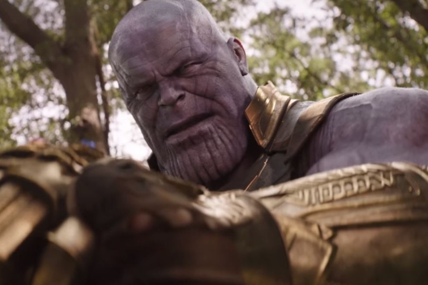 Thanos face à Captain America dans "Avengers : Infinity War"