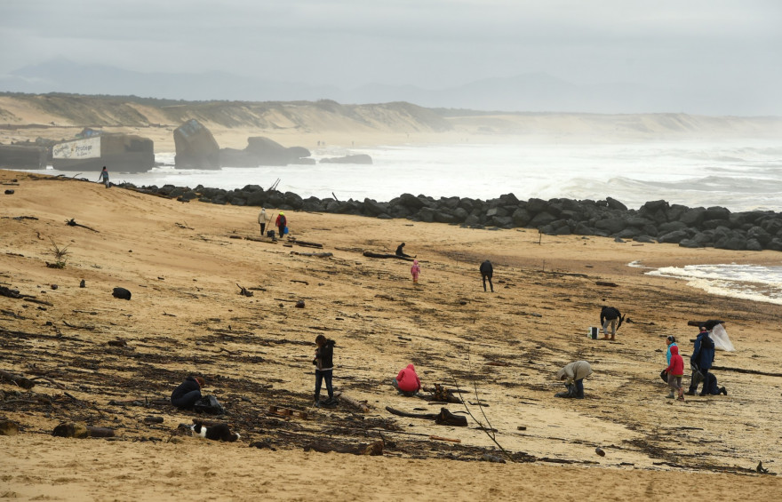La plage de Capbreton (Landes), où ont été retrouvés des sachets de cocaïne.