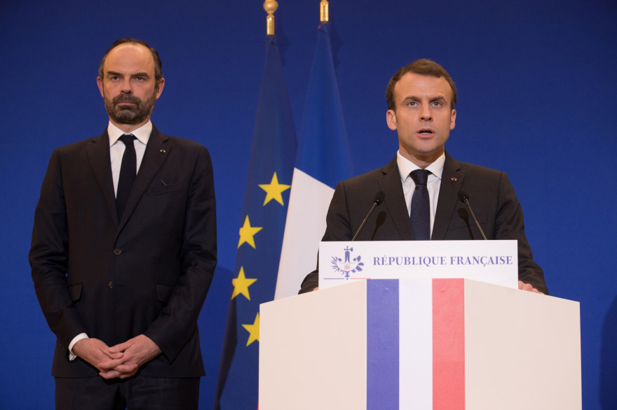 Édouard Philippe et Emmanuel Macron, le 23 mars 2018