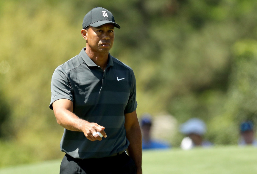 Tiger Woods lors du prestigieux Masters d'Augusta, le 5 avril 2018