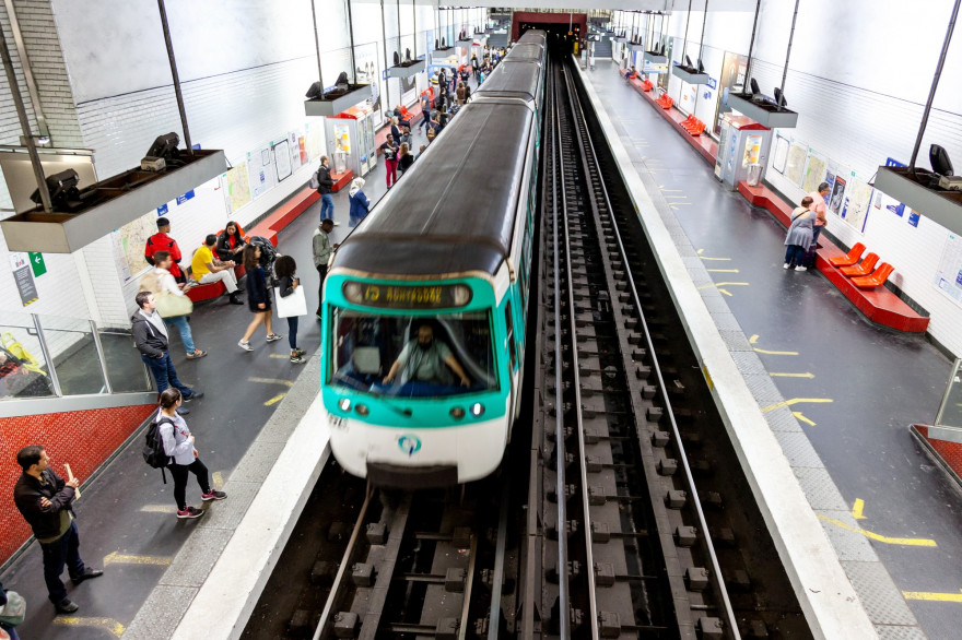 Le métro parisien (illustration)