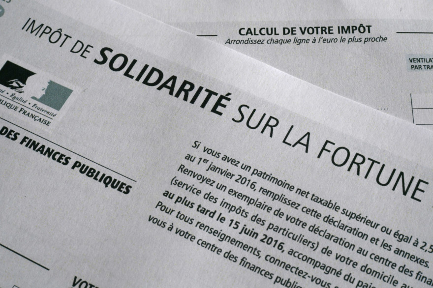 Un avis d'imposition de l'ISF (Illustration)