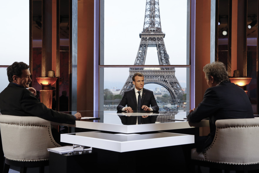 Emmanuel Macron, le 15 avril 2018