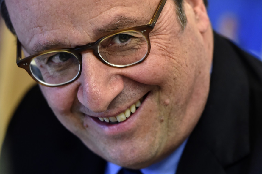 François Hollande le 14 avril 2018 à Tulle