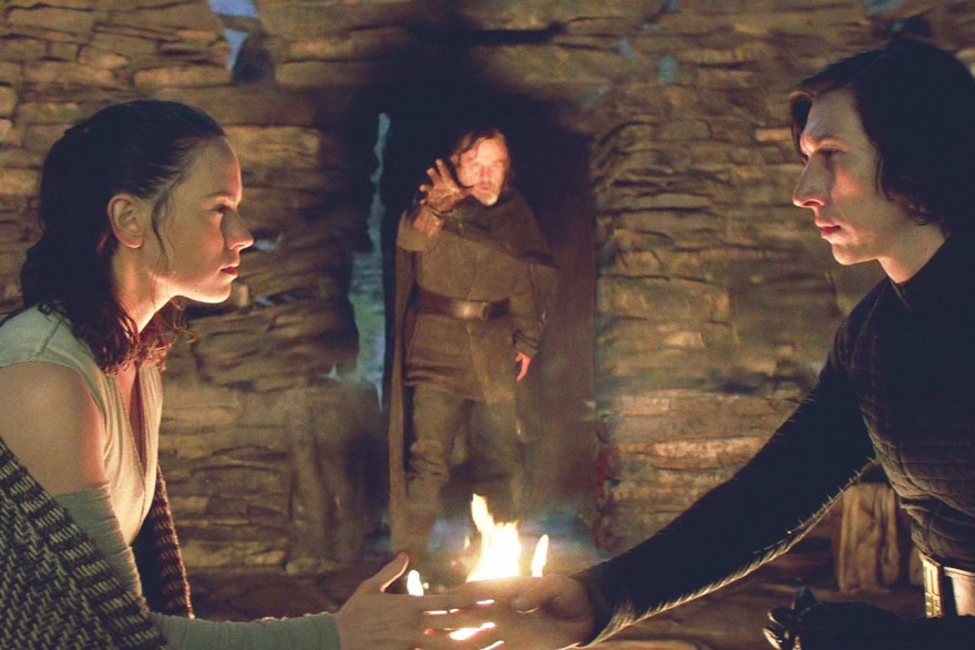 Rey et Kylo Ren dans "Les Derniers Jedi"