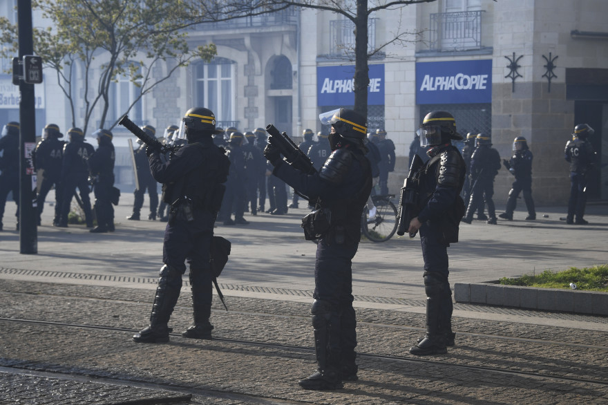 Les forces de l'ordre à Nantes le 14 avril 2018 (Illustration)