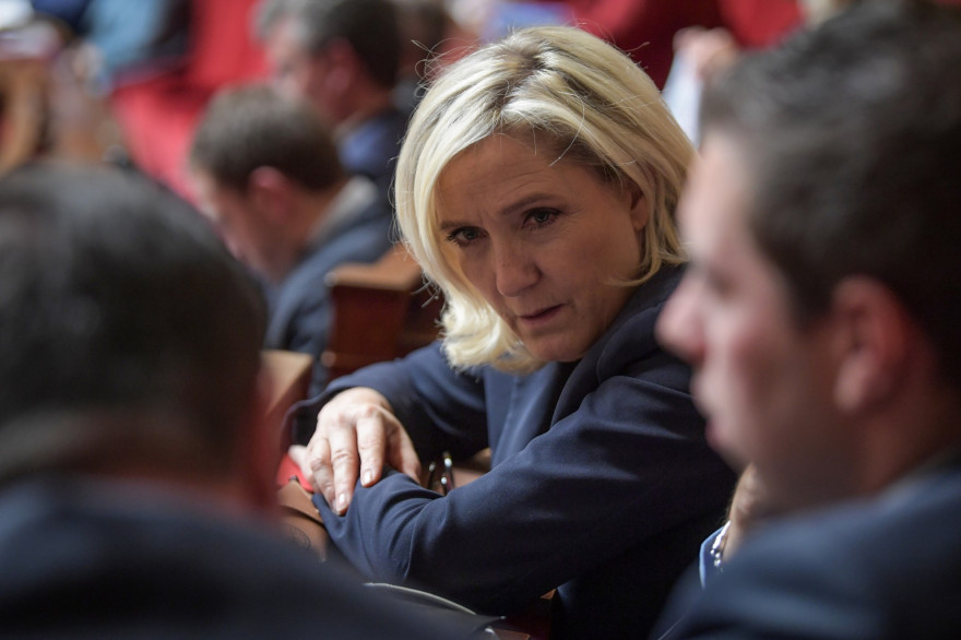 Marine Le Pen à l'Assemblée, le 22 octobre 2019