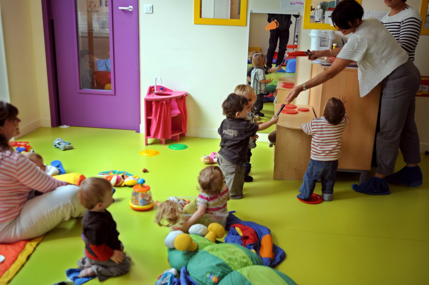 Une crèche (illustration).