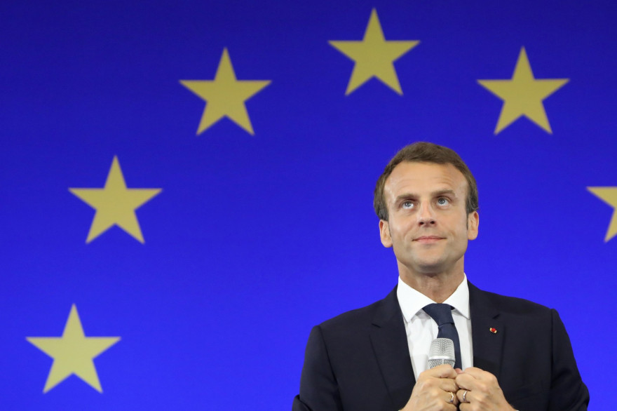 Emmanuel Macron à Aix la Chapelle, le jeudi 10 mai 2018