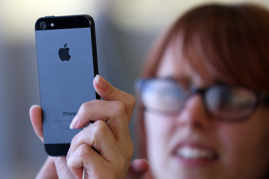 L'iPhone 5 à l'Apple Store de San Francisco le 21 septembre 2012