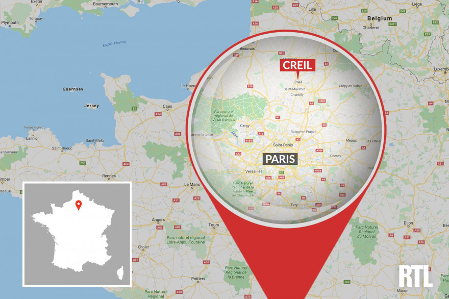 La ville de Creil, dans l'Oise